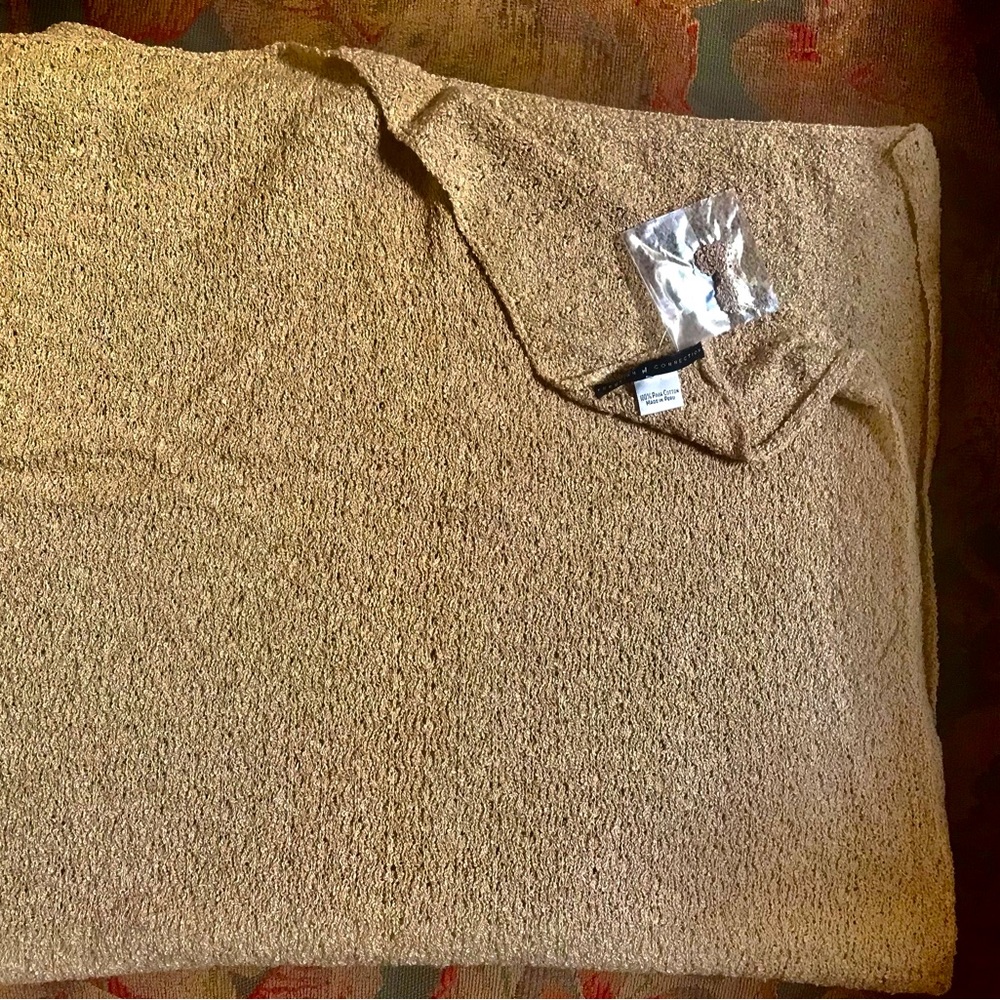New Peruvian Connection Shawl Wrap - Pima Cotton- Light Gold